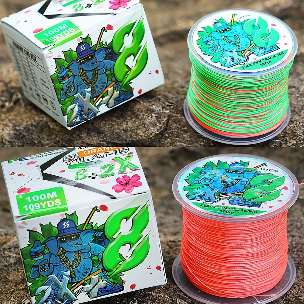 Linha de pesca trançada de PE super-forte com 8 fios