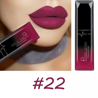 Maquiagem labial, 18 cores, brilho labial super matte,  longa duraçao.