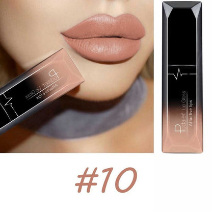 Maquiagem labial, 18 cores, brilho labial super matte,  longa duraçao.