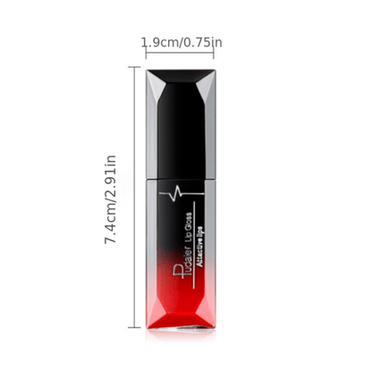 Maquiagem labial, 18 cores, brilho labial super matte,  longa duraçao.