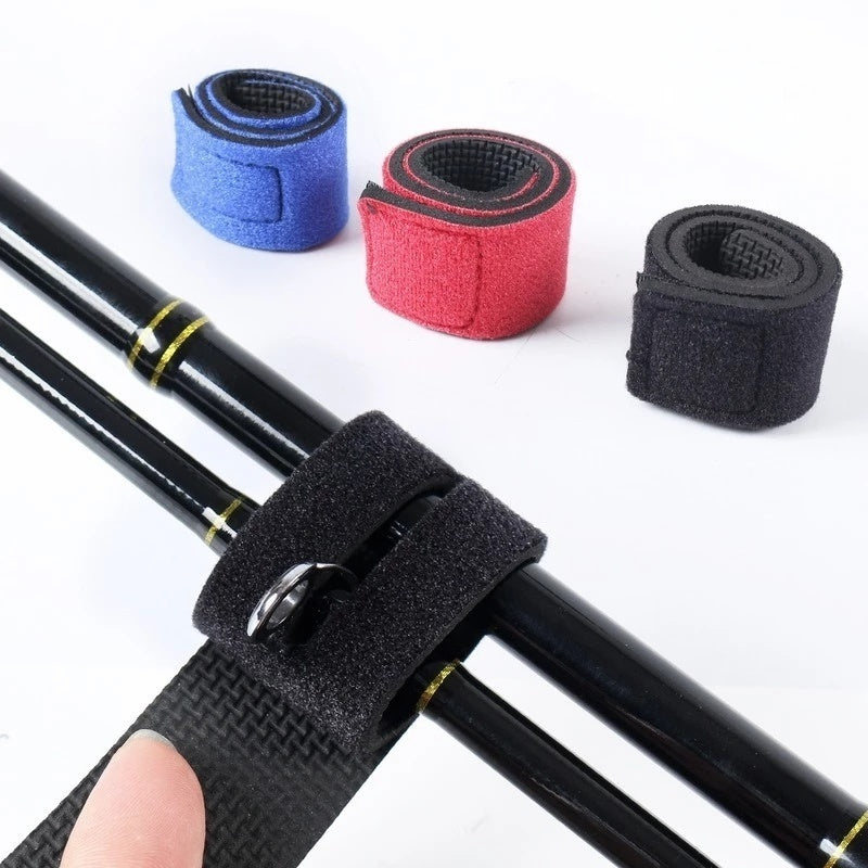 10 peças de cintos para varas de pesca, amarras para varas de spinning, varas de mosca, acessórios para equipamentos de pesca com cordas de fixação