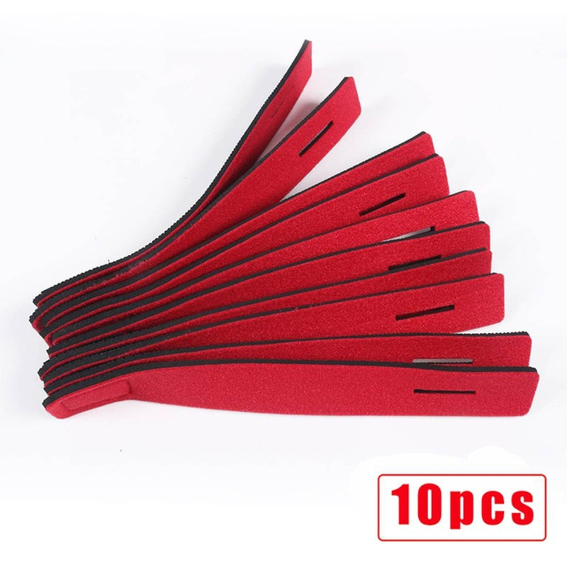 10 peças de cintos para varas de pesca, amarras para varas de spinning, varas de mosca, acessórios para equipamentos de pesca com cordas de fixação