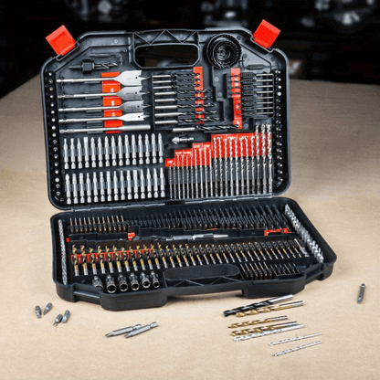 Conjunto de 246 brocas HSS revestidas de titânio - Corte, perfuração e polimento