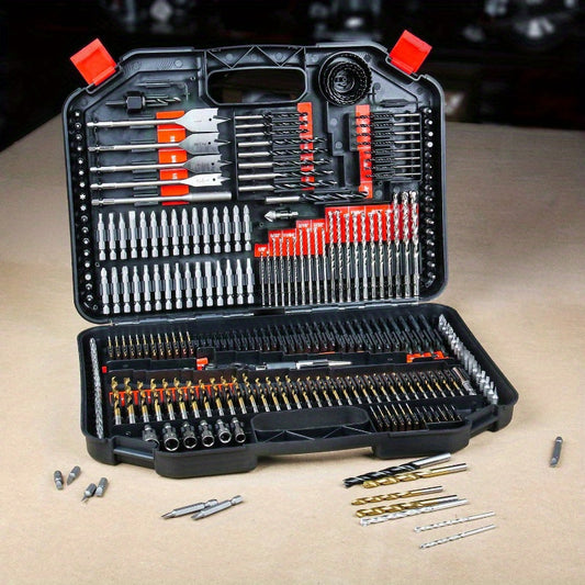 Conjunto de 246 brocas HSS revestidas de titânio - Corte, perfuração e polimento