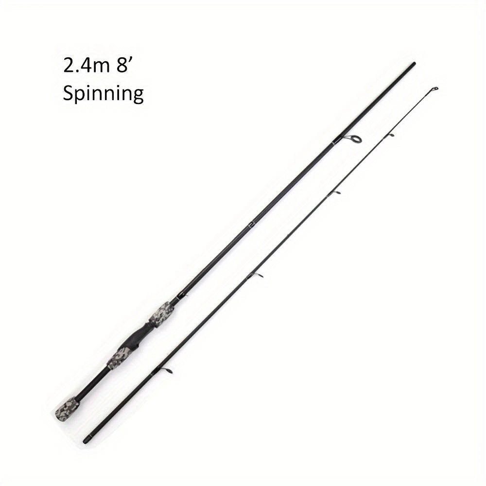 Conjunto de varas de pescar spinning/casting - 1,8 m/6', 2,1 m/7', 2,4 m/8'..