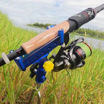 1 peça de suporte para vara de pesca ajustável em 360° de aço inoxidável premium - suporte para vara de pesca inserido com travamento automático e design resistente à corrosão para organização conveniente do equipamento de pesca