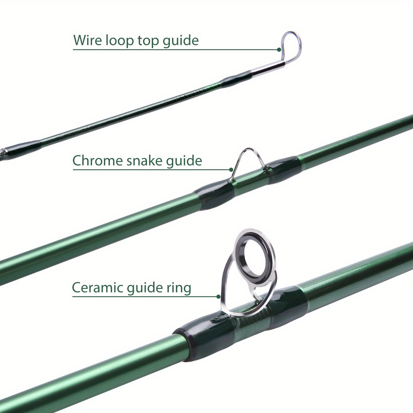 Vara de pesca com mosca Sougayilang Premium de 9 pés - Fibra de carbono 30T, 7/8wt, cabo de cortiça - Ideal para pescadores