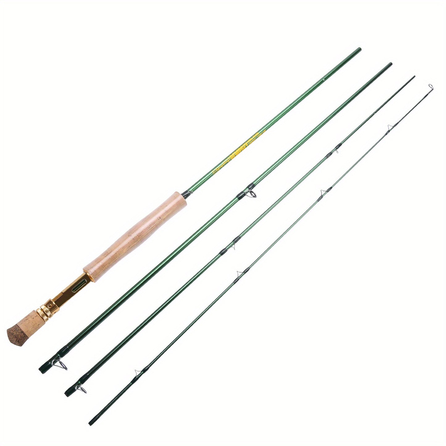Vara de pesca com mosca Sougayilang Premium de 9 pés - Fibra de carbono 30T, 7/8wt, cabo de cortiça - Ideal para pescadores