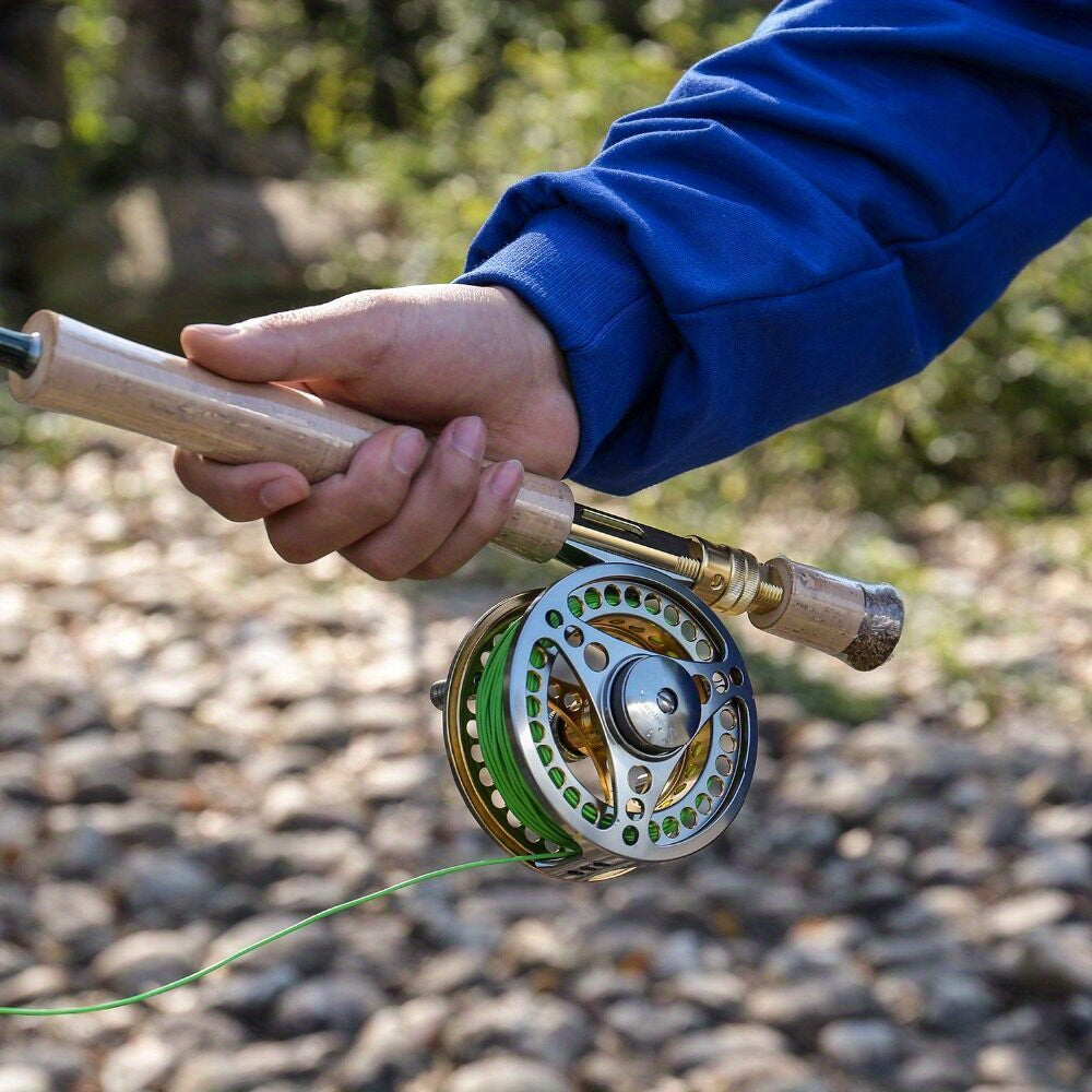 Vara de pesca com mosca Sougayilang Premium de 9 pés - Fibra de carbono 30T, 7/8wt, cabo de cortiça - Ideal para pescadores