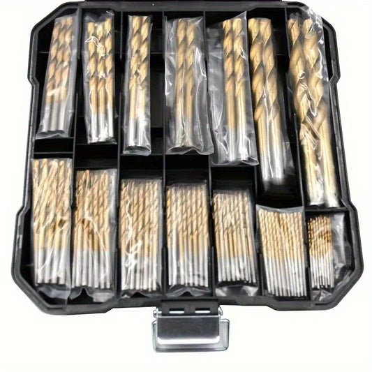 Conjunto de brocas revestidas de titânio com 13/30/50/90 peças, haste sextavada