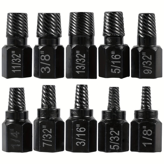 10pcs de extrator de parafusos