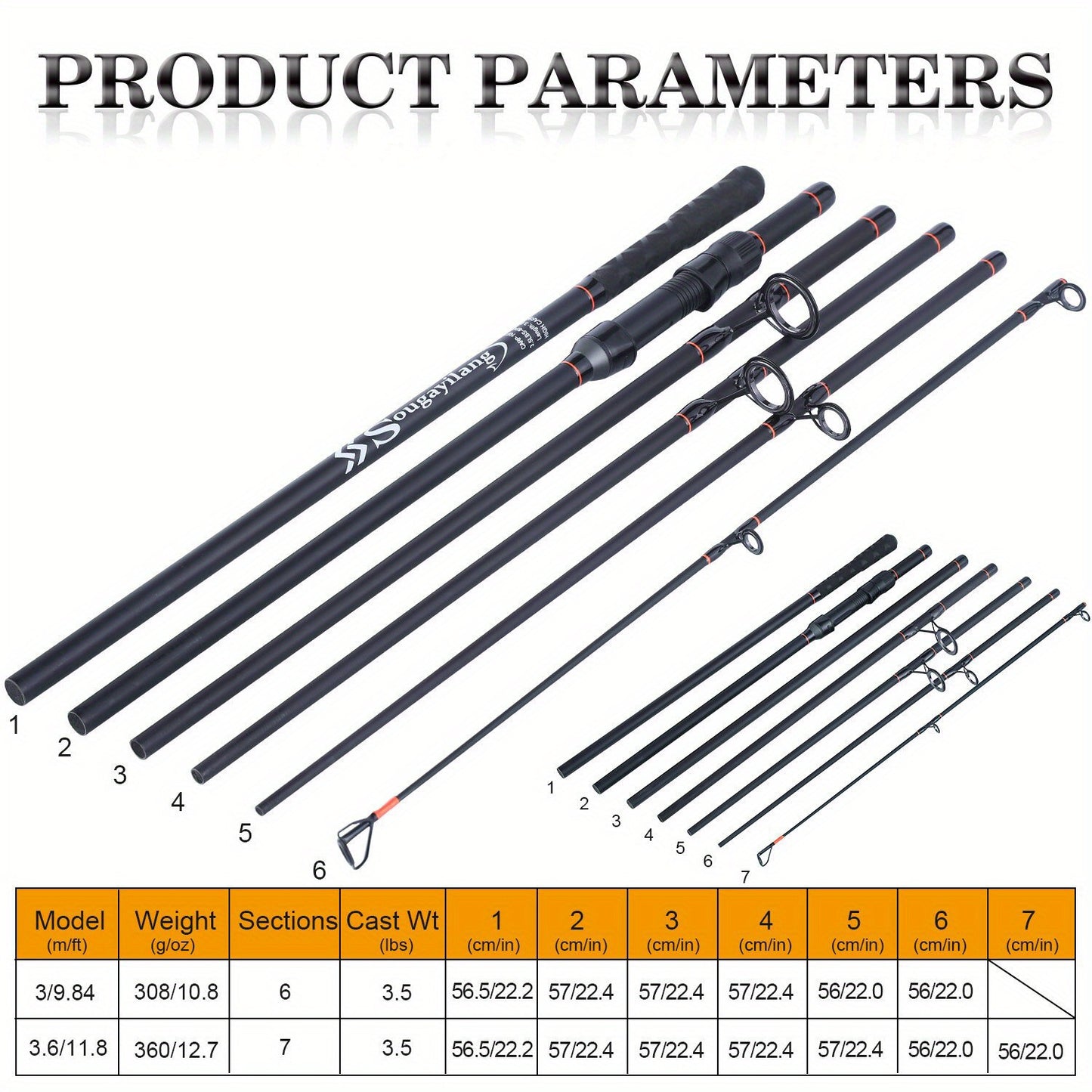 para pescadores avançados. fibra de carbono