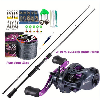 Conjunto de vara e molinete de pesca Sougayilang, vara de pescar