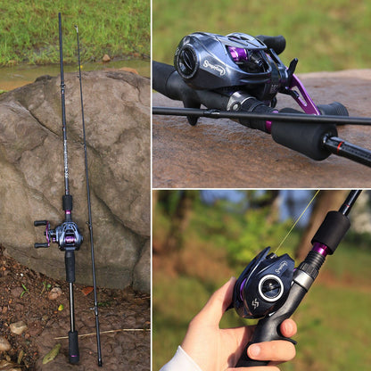 Conjunto de vara e molinete de pesca Sougayilang, vara de pescar