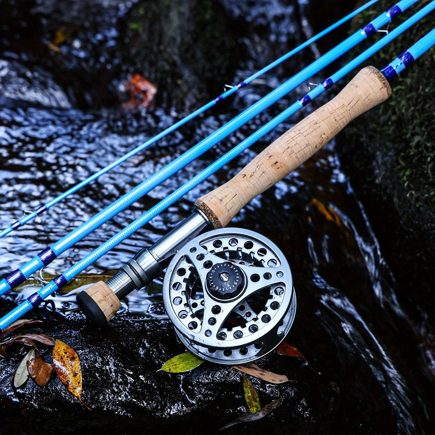 ougayilang Kit de iniciação para pesca com mosca padrão com bolsa