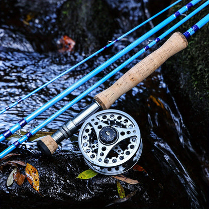 ougayilang Kit de iniciação para pesca com mosca padrão com bolsa
