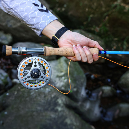 ougayilang Kit de iniciação para pesca com mosca padrão com bolsa