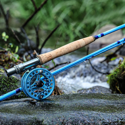 ougayilang Kit de iniciação para pesca com mosca padrão com bolsa