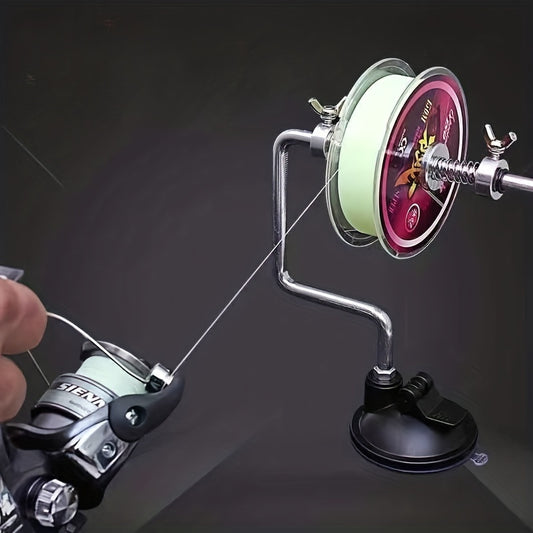 Um carretel de linha de pesca feito de liga de alumínio, adequado para enrolamento de linha