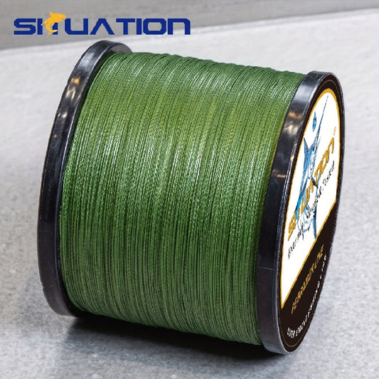 300M/328YDS, 500M/546YDS, linha de pesca super forte, fio trançado multifilar