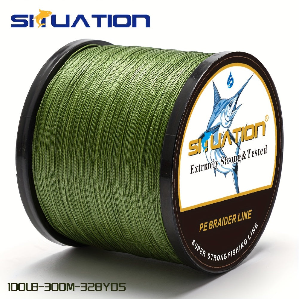300M/328YDS, 500M/546YDS, linha de pesca super forte, fio trançado multifilar