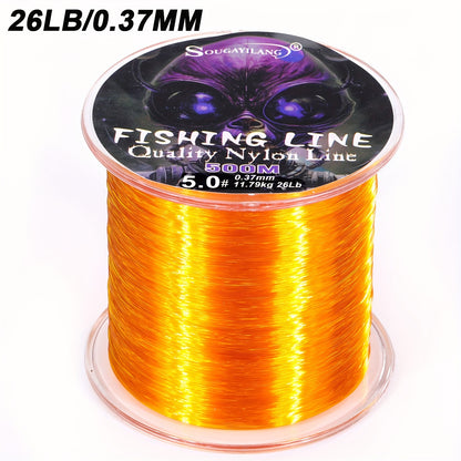 Linha de pesca de nylon ultradurável de 547 jardas/500 m da Sougayilang