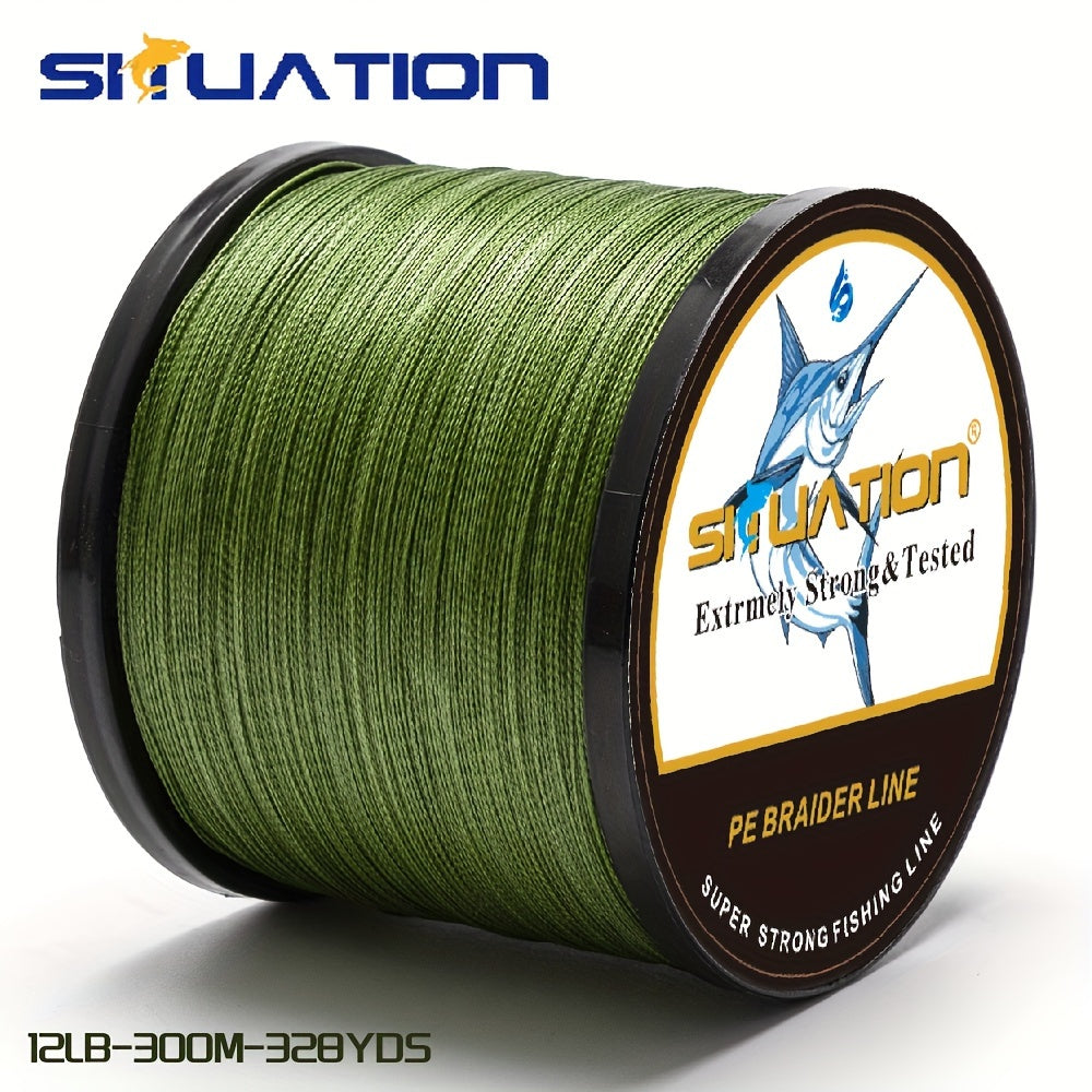 300M/328YDS, 500M/546YDS, linha de pesca super forte, fio trançado multifilar