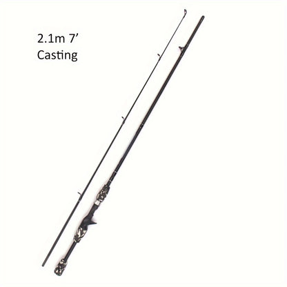 Conjunto de varas de pescar spinning/casting - 1,8 m/6', 2,1 m/7', 2,4 m/8'..