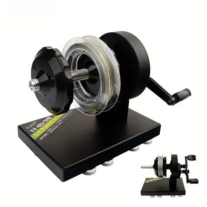 Enrolador de linha de pesca Easy Spool com estação de enrolamento de carretel giratorio