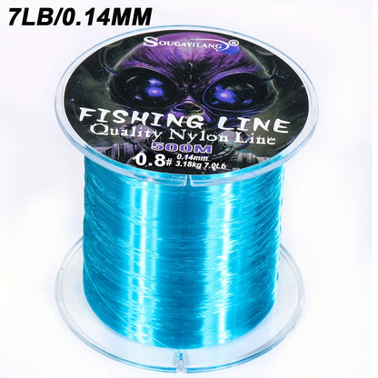 Linha de pesca de nylon ultradurável de 547 jardas/500 m da Sougayilang