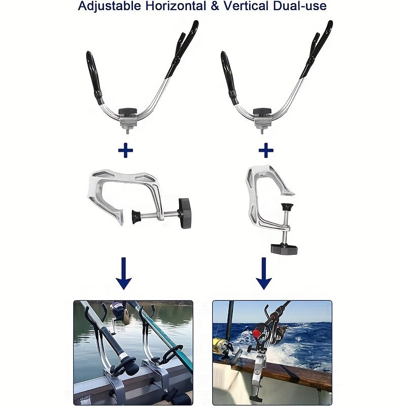 1 pacote de suporte universal para vara de pescar em barco - design de fixação segura