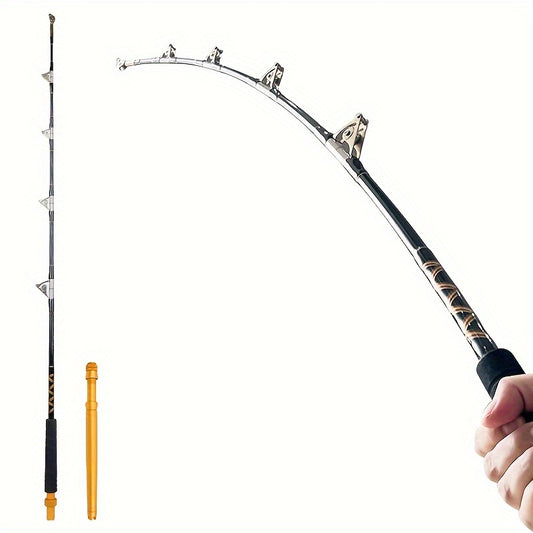 Vara de pesca de corrico de 2 seções, vara de pesca de garoupa, vara de pesca lenta , 150-250 libras, 1,6 m/5,25 pés, 1,8 m/5,91 pés, 2,1 m/6,89 pés