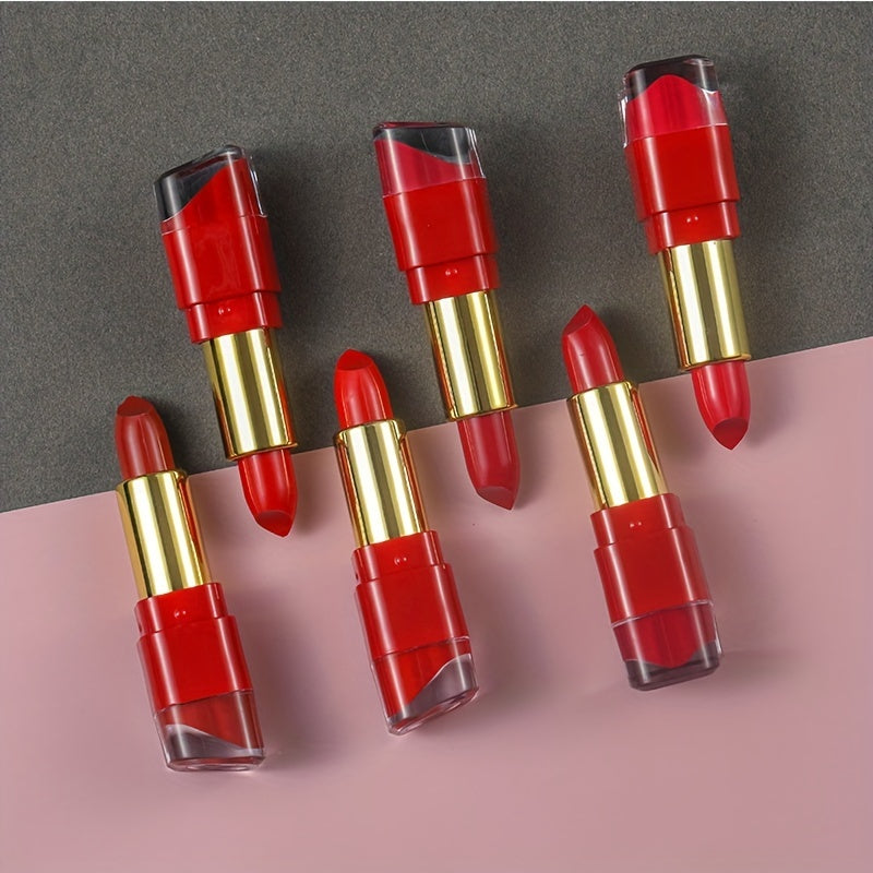 Conjunto de 12 cores de batom cremoso e hidratante.