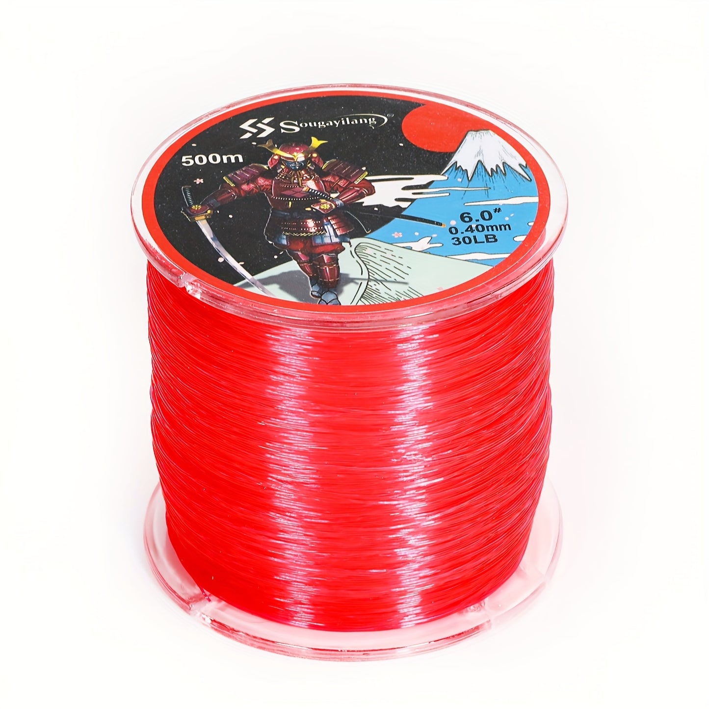 Linha de pesca de nylon monofilamento premium Sougayilang 4X, 500 m/546 jardas,