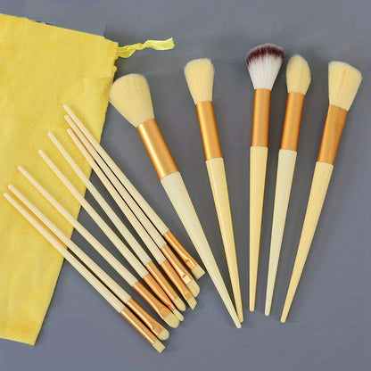 Pincéis de maquiagem macios e fofos,base profissional.