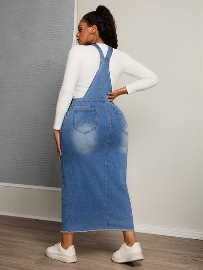 Vestido, jeans elegante  corte reto, costas nuas, vestido casual.