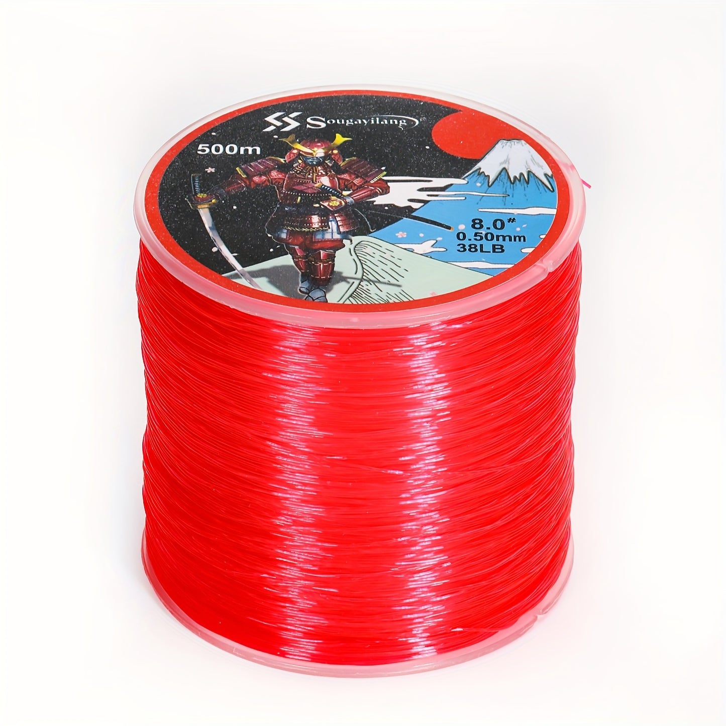 Linha de pesca de nylon monofilamento premium Sougayilang 4X, 500 m/546 jardas,