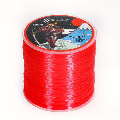 Linha de pesca de nylon monofilamento premium Sougayilang 4X, 500 m/546 jardas,