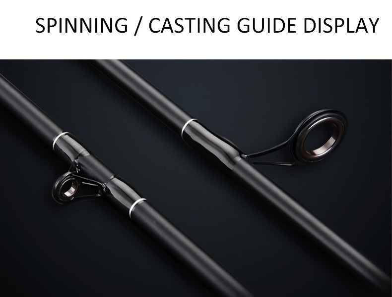 Conjunto de varas de pescar spinning/casting - 1,8 m/6', 2,1 m/7', 2,4 m/8'..
