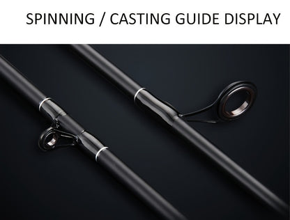 Conjunto de varas de pescar spinning/casting - 1,8 m/6', 2,1 m/7', 2,4 m/8'..