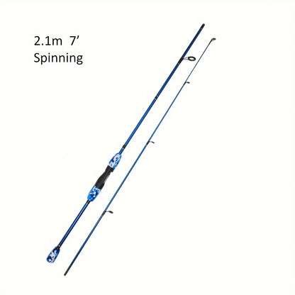 Conjunto de varas de pescar spinning/casting - 1,8 m/6', 2,1 m/7', 2,4 m/8'..