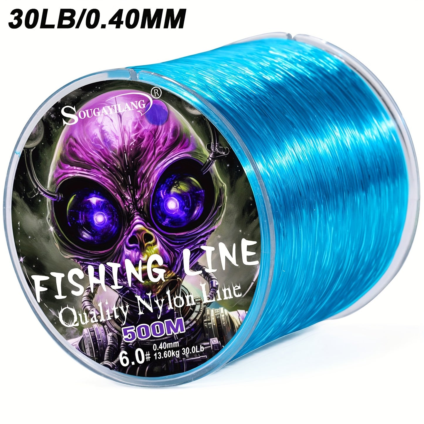 Linha de pesca de nylon ultradurável de 547 jardas/500 m da Sougayilang