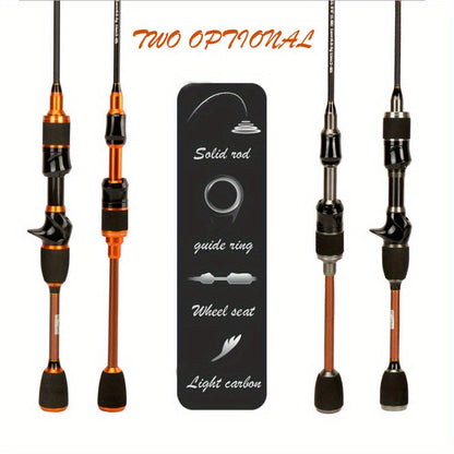 Vara de pesca giratória Skmially Carbon Ul 70,87 polegadas 1,68 m 0,8-5 g Vara de pesca giratória ultraleve para fundição Acessórios para pesca Vara de pesca