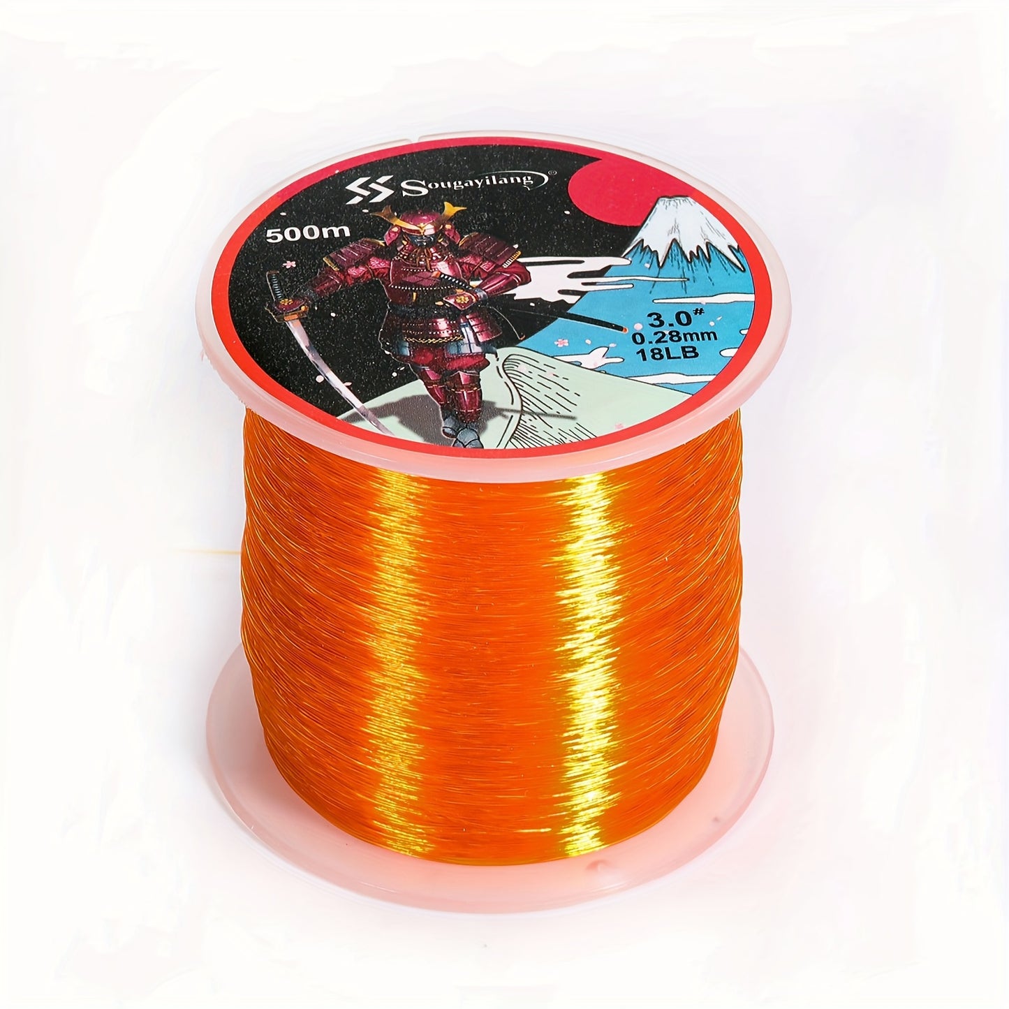 Linha de pesca de nylon monofilamento premium Sougayilang 4X, 500 m/546 jardas,