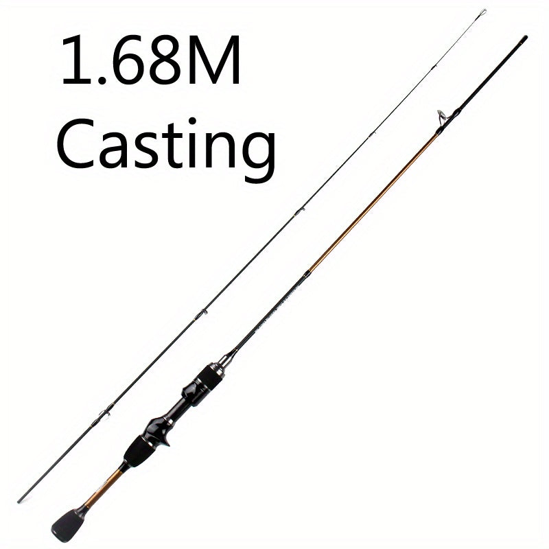 Vara de pesca giratória Skmially Carbon Ul 70,87 polegadas 1,68 m 0,8-5 g Vara de pesca giratória ultraleve para fundição Acessórios para pesca Vara de pesca
