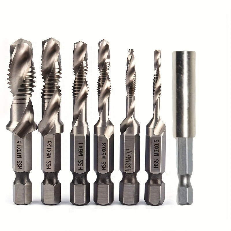 Conjunto de brocas de titânio, Conjunto de 6 brocas combinadas