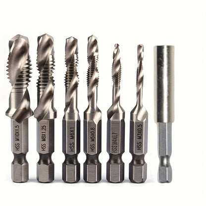 Conjunto de brocas de titânio, Conjunto de 6 brocas combinadas