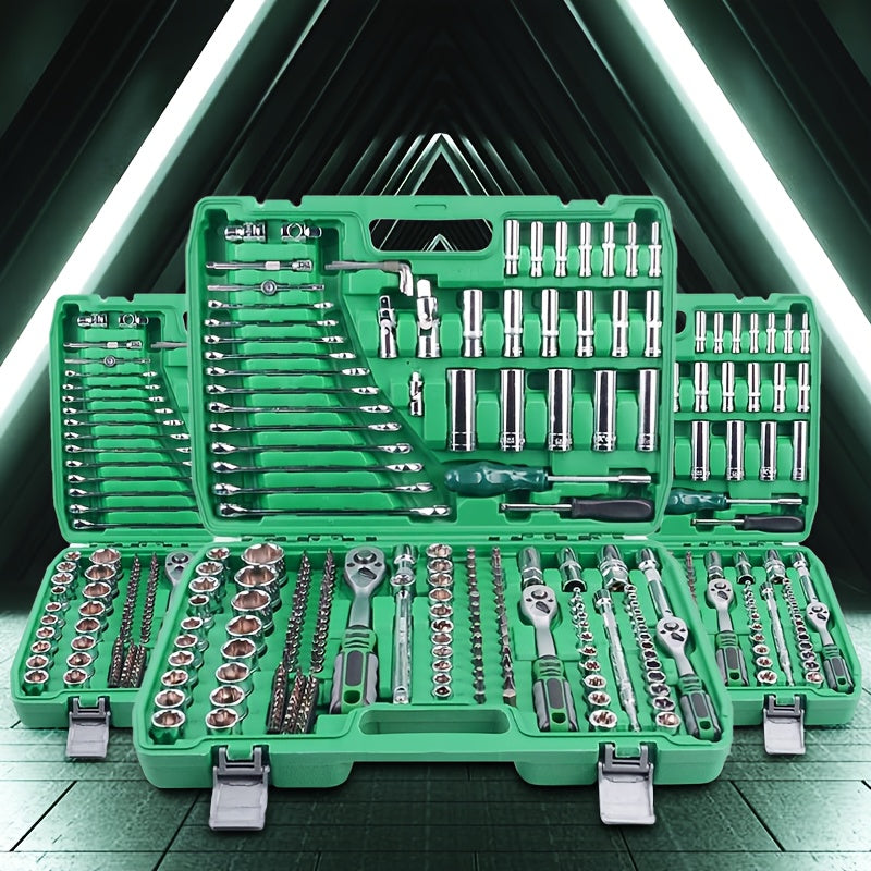 Conjunto de ferramentas de catraca profissional 216/53/46 peças.