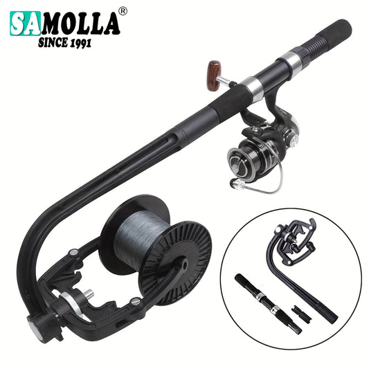 peça carretel de linha de pesca portátil, enrolador de linha compacto