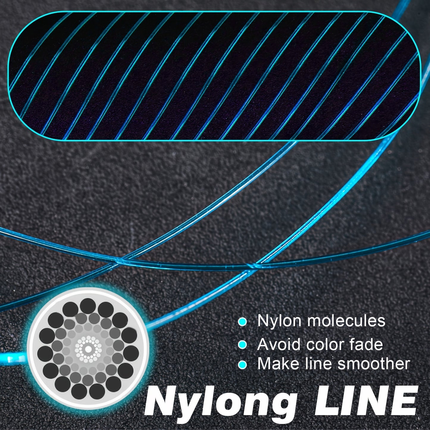 Linha de pesca de nylon ultradurável de 547 jardas/500 m da Sougayilang